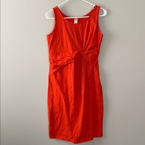 Red maternity dress